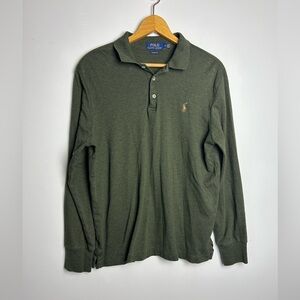Polo Ralph Lauren Classic Fit Shirt Mens Size M green Old Money pony